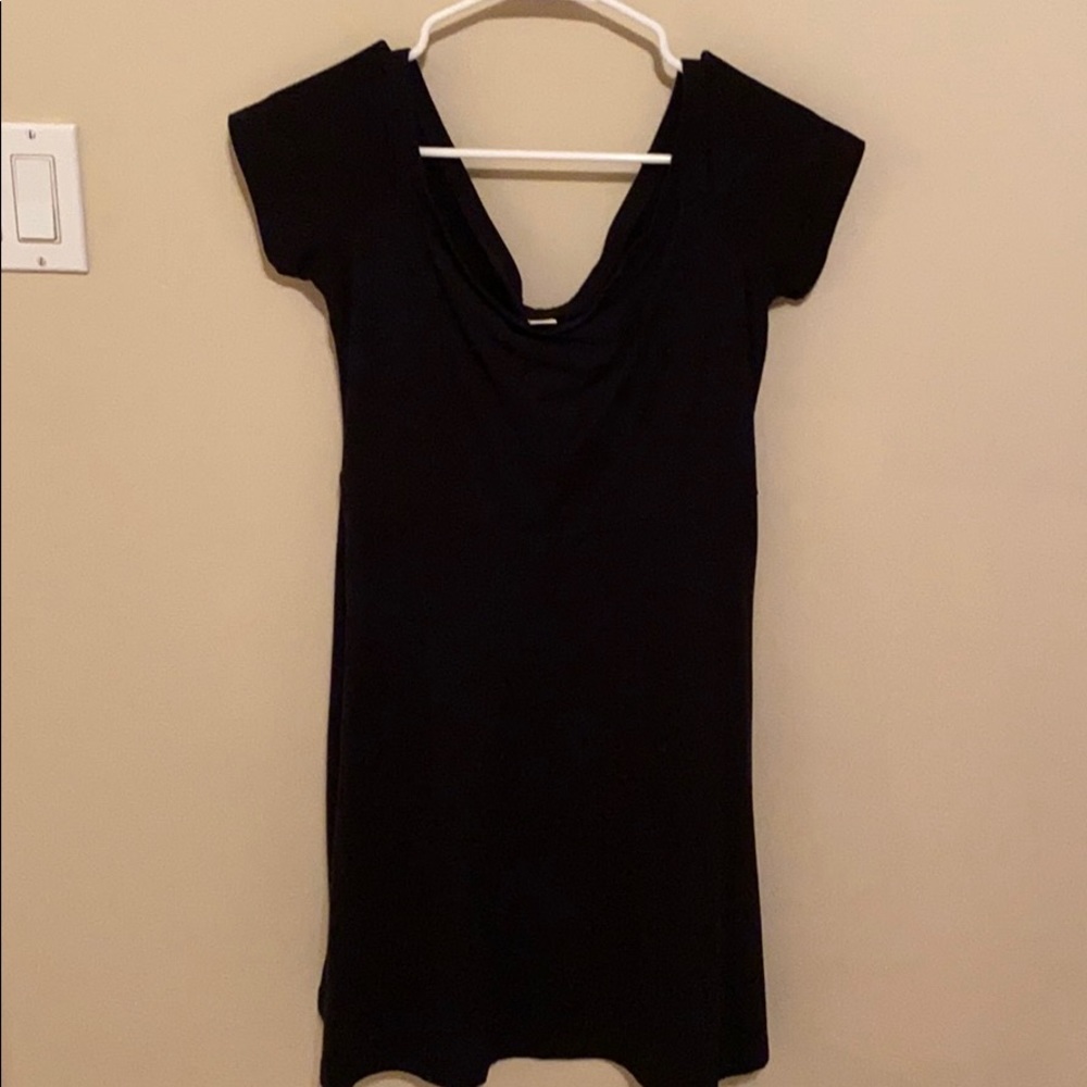 Black Off-the-Shoulder Dress